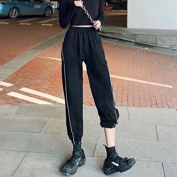 women's pants & capris women high waist jogging sport female fashion side stripe loose streetwear trousers plus size ladies casual spor, Black;white
women's pants & capris women high waist jogging sport female fashion side stripe loose streetwear trousers plus size ladies casual spor, Black;white