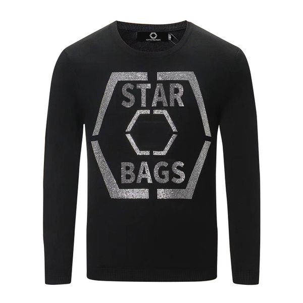 men's sweaters star original pp bags brand male punk street sweater east middle class white diamond skull around neck pure wool, White;black
men's sweaters star original pp bags brand male punk street sweater east middle class white diamond skull around neck pure wool, White;black