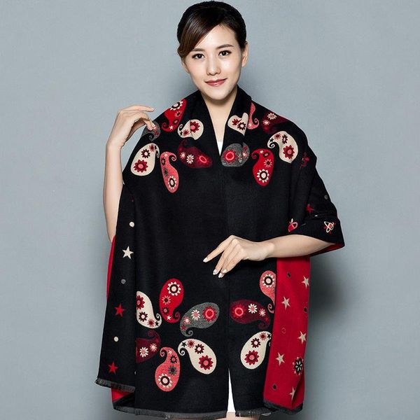 scarves double-sided warm spring women retro style all-match tassel shawl jacquard brand scarf echarpe blanket winter thick neckerchief, Blue;gray
scarves double-sided warm spring women retro style all-match tassel shawl jacquard brand scarf echarpe blanket winter thick neckerchief, Blue;gray