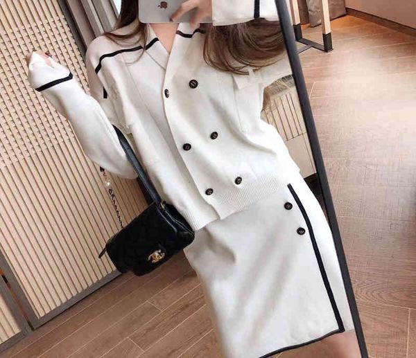 women's sweaters autumn knitted sweater + side slit short skirt two-piece suit 0sdq, White;black
women's sweaters autumn knitted sweater + side slit short skirt two-piece suit 0sdq, White;black