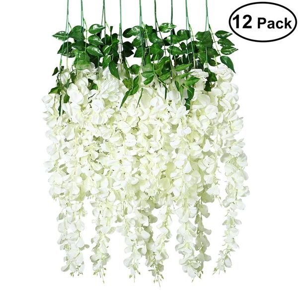 12 pcs artificia sik wisteria ivy vine green eaf vine garand simuation props 90cm for wedding party decoration
12 pcs artificia sik wisteria ivy vine green eaf vine garand simuation props 90cm for wedding party decoration