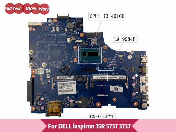 motherboards vbw11 la-9984p for insprion 15r 5737 3737 lapmotherboard cn-01cfyt 01cfyt 1cfyt with i3-4010u ddr3l 100% fully tested