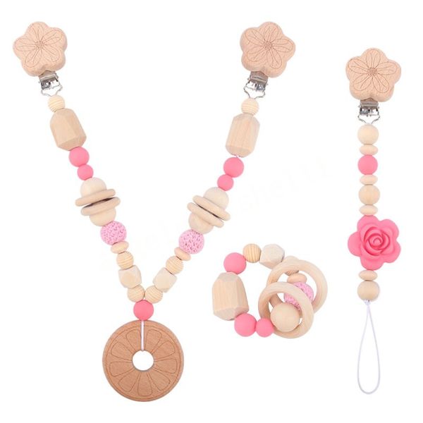 baby pacifier holders natural wooden pink rose flower pacifiers chain children crochet silicone beads pacifiers clips infant feeding teether
baby pacifier holders natural wooden pink rose flower pacifiers chain children crochet silicone beads pacifiers clips infant feeding teether