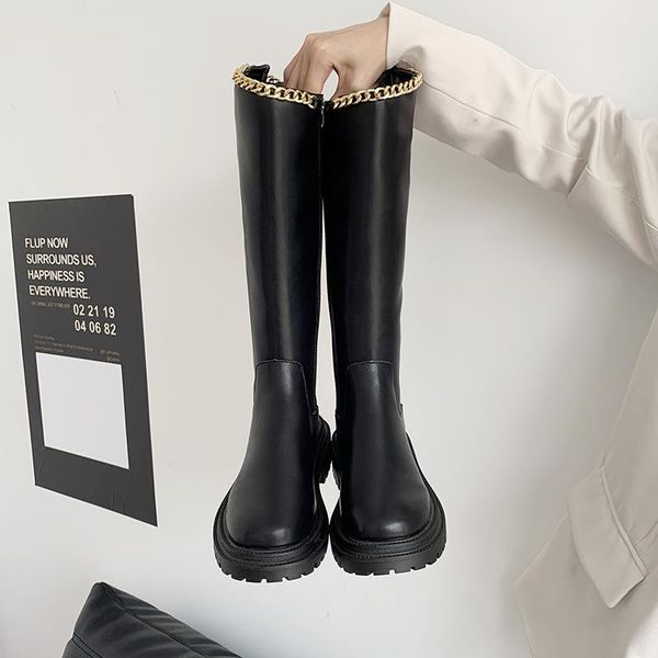 boots lady brand women's shoes boots-women thigh high heels zipper round toe low fashion 2021 rock rubber autumn, Black
boots lady brand women's shoes boots-women thigh high heels zipper round toe low fashion 2021 rock rubber autumn, Black