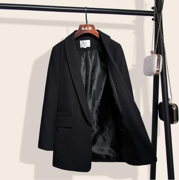 women's suits & blazers 2021 spring casual blazer women elegant pockets long sleeve plus size coat office ladies outerwear casaco femme, White;black
women's suits & blazers 2021 spring casual blazer women elegant pockets long sleeve plus size coat office ladies outerwear casaco femme, White;black