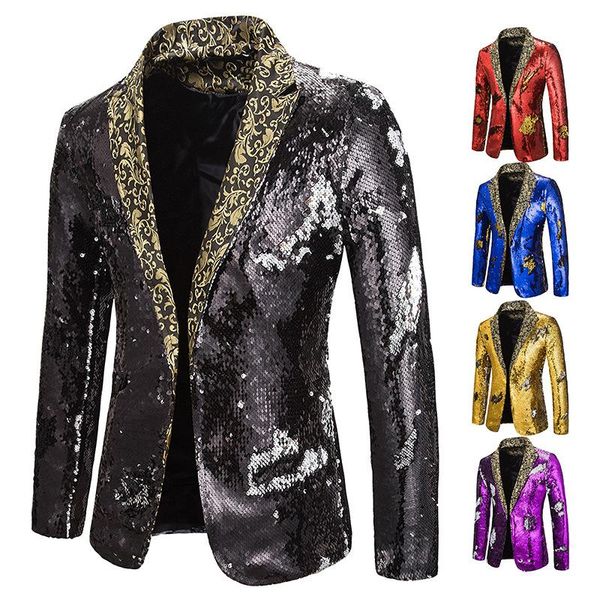 black-silver shiny mens blazer slim fit suit jacket for men plus size graduation party prom singers stage costume coat men's suits & b, White;black
black-silver shiny mens blazer slim fit suit jacket for men plus size graduation party prom singers stage costume coat men's suits & b, White;black