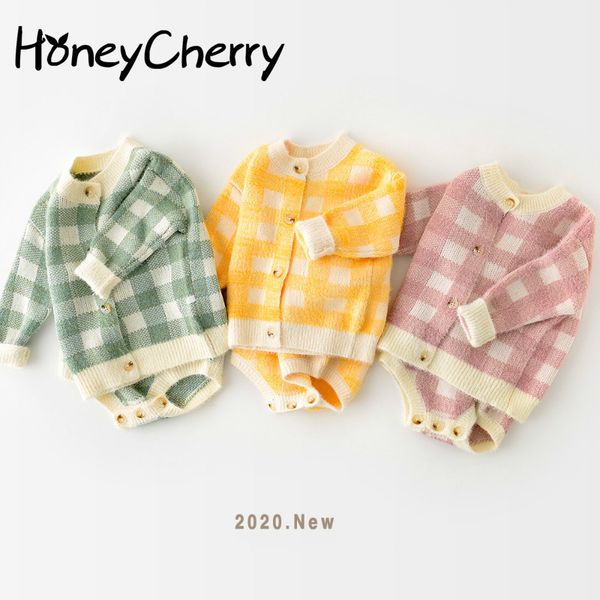 infant long-sleeved plaid coat strap triangle jumpsuit sweater two-piece set baby girl winter clothes 210515, White
infant long-sleeved plaid coat strap triangle jumpsuit sweater two-piece set baby girl winter clothes 210515, White