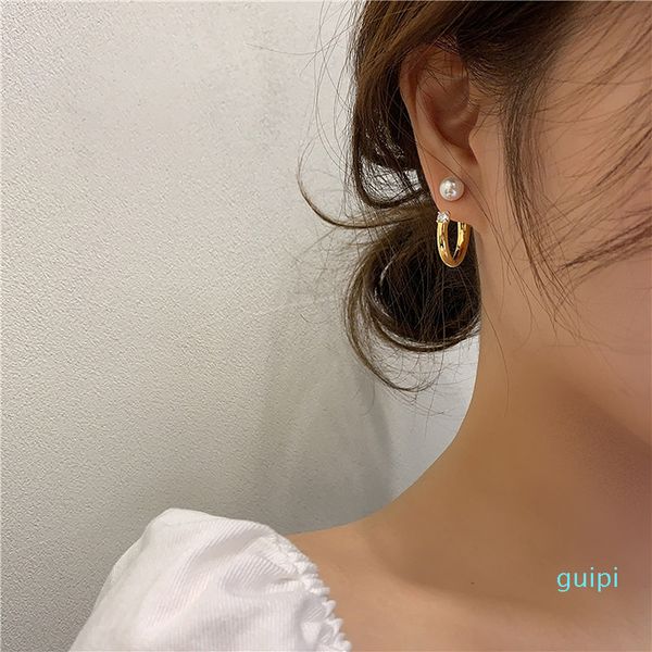 fashion classic women stud simple style pearl rhinestone earring personality charm outdoor travel party earrings, Golden;silver
fashion classic women stud simple style pearl rhinestone earring personality charm outdoor travel party earrings, Golden;silver