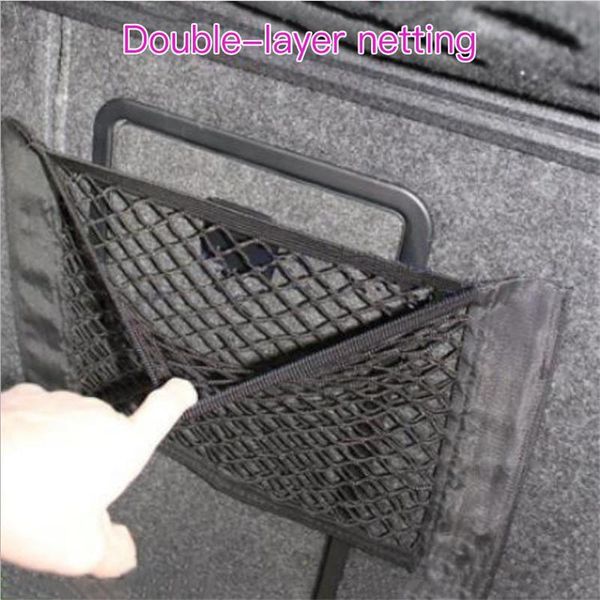 car organizer storage bag net trunk accessories auto stowing tidying in