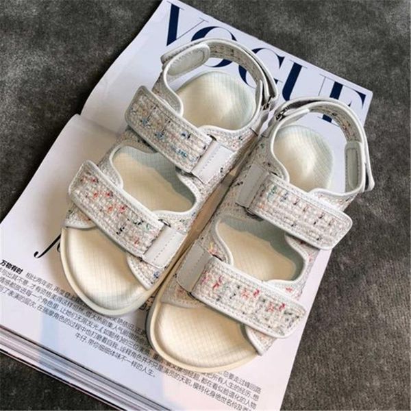 fashion summer women's sandals baize flats sweet ladies beach shoes outside cool convenient, Black