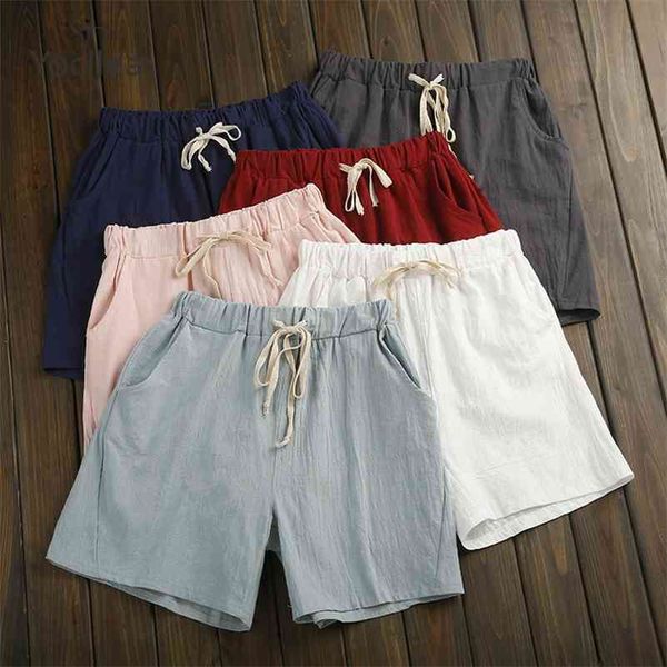 summer shorts women cotton linen shorts trousers feminino women's elastic wasit home loose casual shorts plus size with pocket 210324, White;black
summer shorts women cotton linen shorts trousers feminino women's elastic wasit home loose casual shorts plus size with pocket 210324, White;black