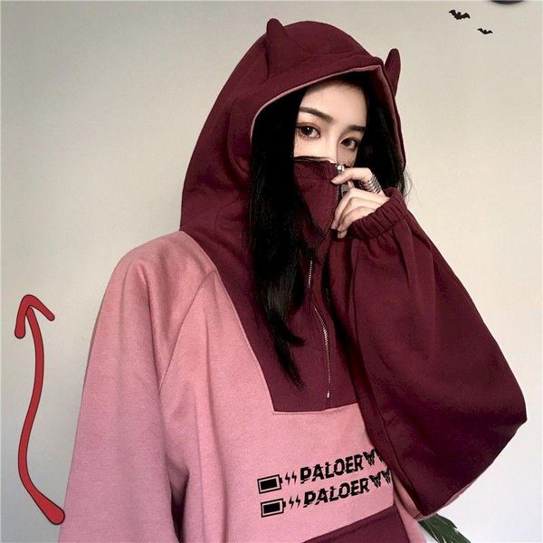 women's hoodies & sweatshirts cartoon ear 2021 autumn winter plus velvet thickening female korean version loose student ins hooded jack, Black
women's hoodies & sweatshirts cartoon ear 2021 autumn winter plus velvet thickening female korean version loose student ins hooded jack, Black