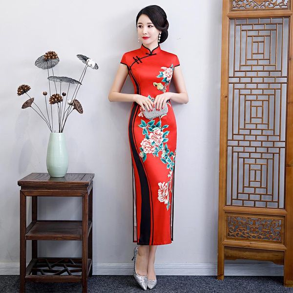 plus size 5xl mxai cheongsam vintage chinese style long party evening dress oriental womens elegant qipao vestido ethnic clothing, Red
plus size 5xl mxai cheongsam vintage chinese style long party evening dress oriental womens elegant qipao vestido ethnic clothing, Red
