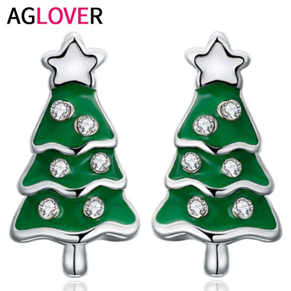 stud aglover 16mm 925 sterling silver christmas tree earrings for woman fashion birthday gift jewelry, Golden;silver
stud aglover 16mm 925 sterling silver christmas tree earrings for woman fashion birthday gift jewelry, Golden;silver