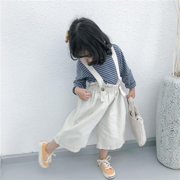 jumpsuits spring and summer suspenders korean children's clothing autumn girls casual wide-leg pants, Blue
jumpsuits spring and summer suspenders korean children's clothing autumn girls casual wide-leg pants, Blue