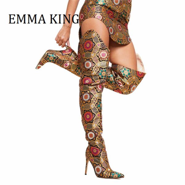 boots women embroidered pointed toe high heels knight fashion winter over the knee size 43 womens shoes, Black
boots women embroidered pointed toe high heels knight fashion winter over the knee size 43 womens shoes, Black