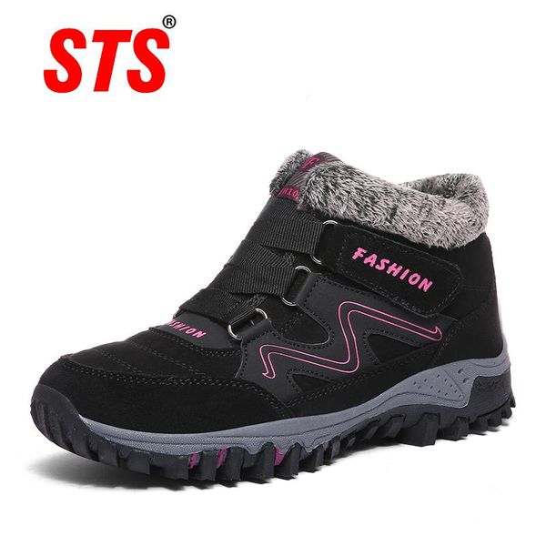 boots sts fashion genuine leather middle cut plus velvet warm shoes couple cotton old man winter outdoor snow, Black
boots sts fashion genuine leather middle cut plus velvet warm shoes couple cotton old man winter outdoor snow, Black