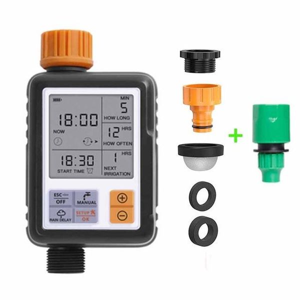 watering equipments automatic programmable digital water timer 3" large screen ip65 waterproof for garden lawn system irrigation
watering equipments automatic programmable digital water timer 3" large screen ip65 waterproof for garden lawn system irrigation