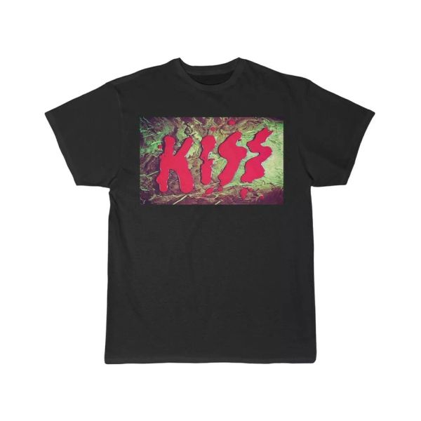 kiss blood logo short sleeve tee, White;black