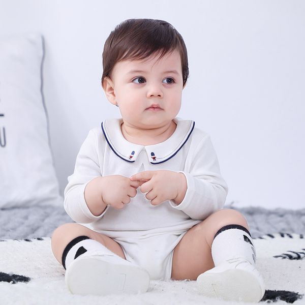 bodysuit white baby romper newborn embroidery clothing long sleeves toddler boy boutique clothes one piece infant soft cotton jumpsuit, Blue
bodysuit white baby romper newborn embroidery clothing long sleeves toddler boy boutique clothes one piece infant soft cotton jumpsuit, Blue