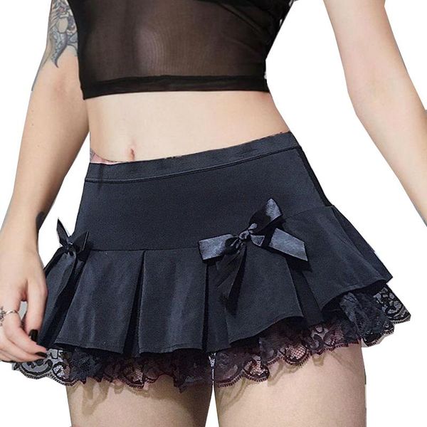 skirts summer women lace pleated mini skirt lady punk style vintage high street nightclub club jazz dance short clothing, Black
skirts summer women lace pleated mini skirt lady punk style vintage high street nightclub club jazz dance short clothing, Black