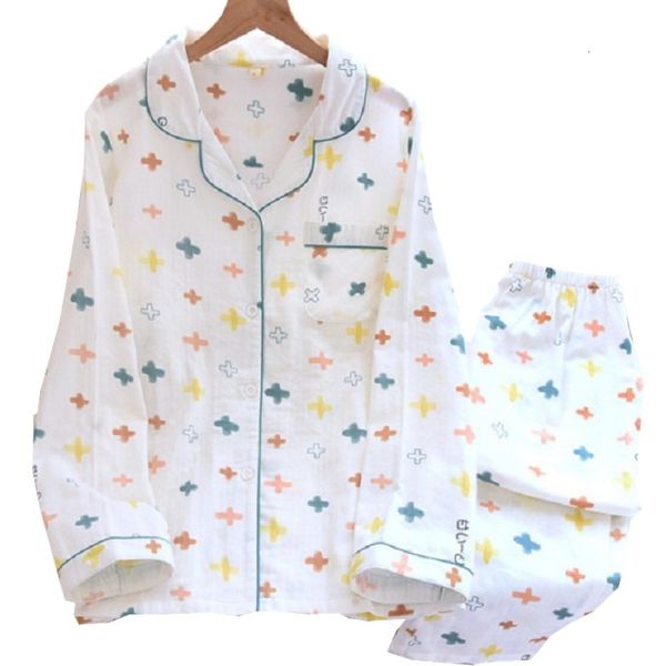 women's sleepwear spring summer women woven cotton double gauze loose pajamas soft thin lapel long sleeve+pants ladies home clothe, Black;red
women's sleepwear spring summer women woven cotton double gauze loose pajamas soft thin lapel long sleeve+pants ladies home clothe, Black;red