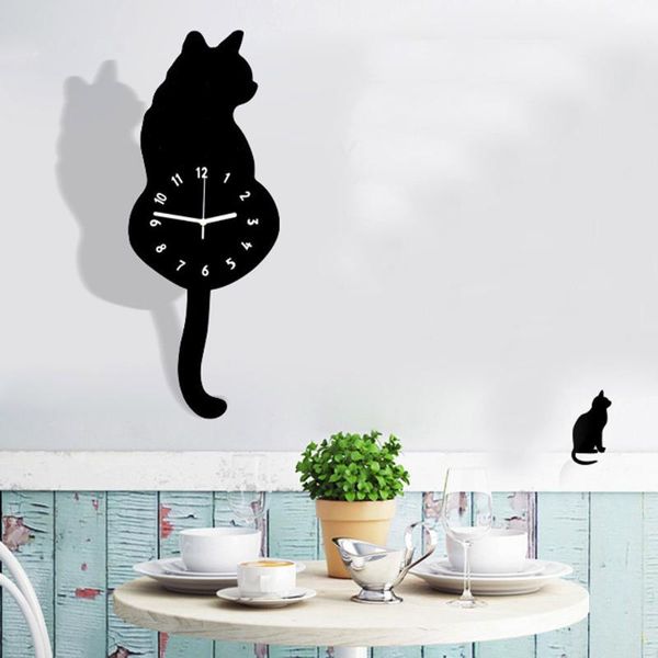 wall clocks cute cat clock home decor watch way tail move silence decoration art decal for living room reloj de pared
wall clocks cute cat clock home decor watch way tail move silence decoration art decal for living room reloj de pared