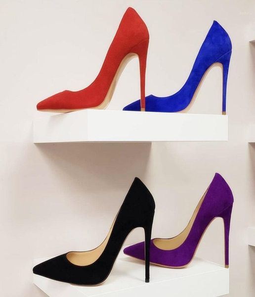 dress shoes lady fashion women's blue suede real leather pointy toe stiletto stripper high heels party pump 12cm large size 44, Black
dress shoes lady fashion women's blue suede real leather pointy toe stiletto stripper high heels party pump 12cm large size 44, Black