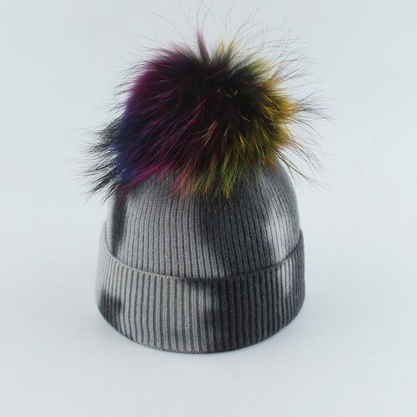 beanies 2021 fashion winter thicken knitted hats warm real racoon fur pompom beanie tie-dyed cap adults head cover
beanies 2021 fashion winter thicken knitted hats warm real racoon fur pompom beanie tie-dyed cap adults head cover
