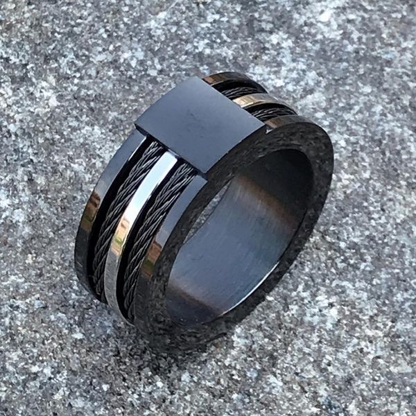 cluster rings men's ring personalize cool black stainless steel men jewelry hip hop party for unique male gift, Golden;silver
cluster rings men's ring personalize cool black stainless steel men jewelry hip hop party for unique male gift, Golden;silver