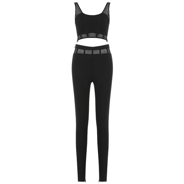 women sets suit elegant party club celebrity bandage crop long pants mesh sleeveless 2 piece set 210515, White
women sets suit elegant party club celebrity bandage crop long pants mesh sleeveless 2 piece set 210515, White