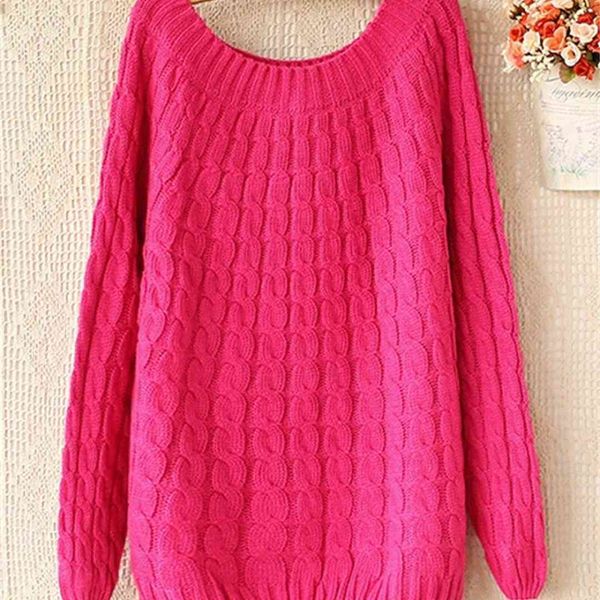 news new women knit sweaters fashion autumn & winter loose vintage twist knitted pullovers outerwear 8 colors, White;black
news new women knit sweaters fashion autumn & winter loose vintage twist knitted pullovers outerwear 8 colors, White;black