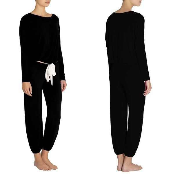 women's sleepwear simple solid color round ne long sleeve soft and comfortable, can be worn out, Black;red
women's sleepwear simple solid color round ne long sleeve soft and comfortable, can be worn out, Black;red