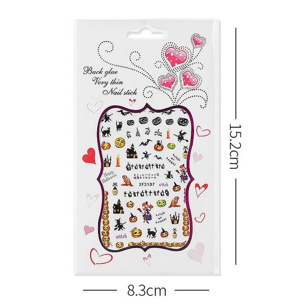 stickers & decals ly halloween nail art horror cartton pattern nails manicure cla88, Black
stickers & decals ly halloween nail art horror cartton pattern nails manicure cla88, Black