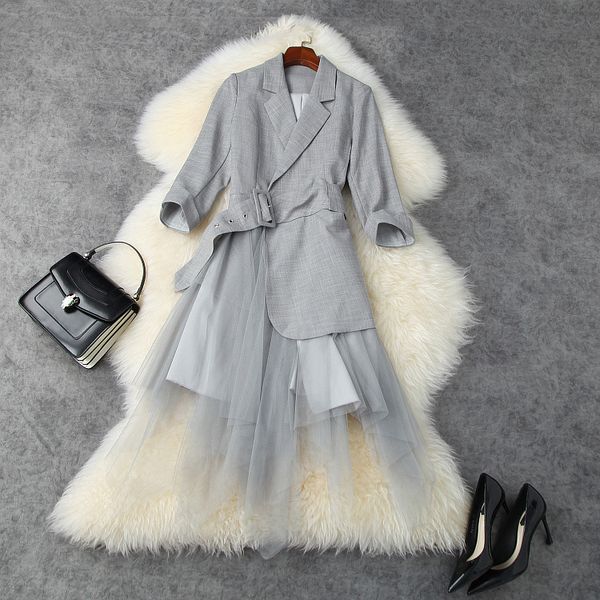 casual dresses european and american women's clothing winter style seven - minute sleeve patchwork mesh irregular lace-up dress m7ew, Black;gray
casual dresses european and american women's clothing winter style seven - minute sleeve patchwork mesh irregular lace-up dress m7ew, Black;gray