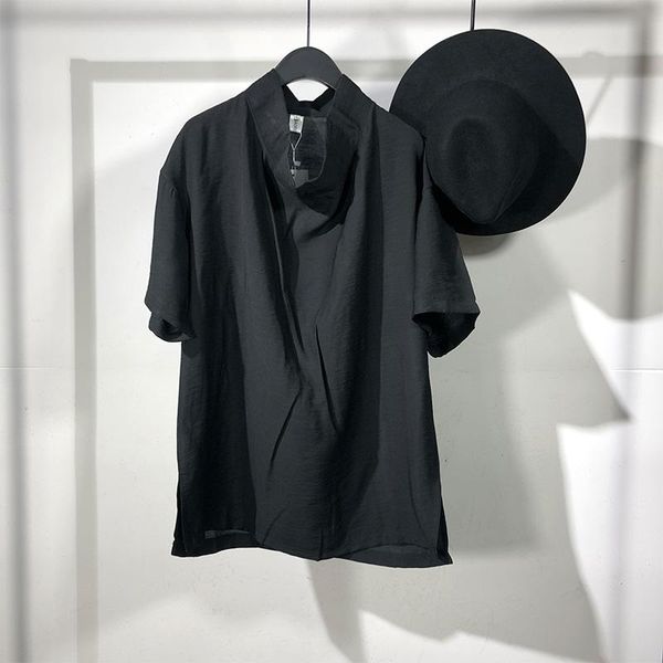 men's t-shirts short sleeve t-shirt summer dark personality loose stand collar leisure simple fashion trend versatile thin, White;black
men's t-shirts short sleeve t-shirt summer dark personality loose stand collar leisure simple fashion trend versatile thin, White;black