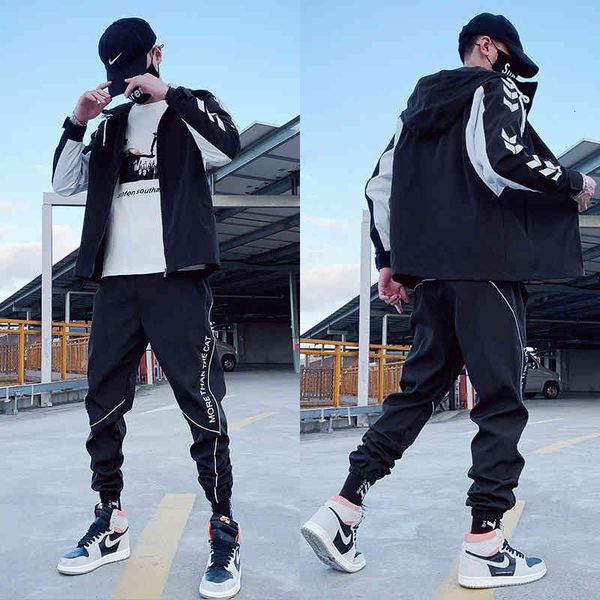 men's tracksuits 2021 hip hop 2 pieces set mens tracksuit casual letter print suits loose stand collar sweatshirts men jacket+pant, Gray
men's tracksuits 2021 hip hop 2 pieces set mens tracksuit casual letter print suits loose stand collar sweatshirts men jacket+pant, Gray