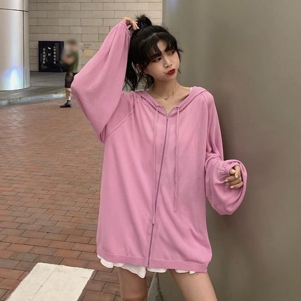 women's jackets solid color long sleeve knitting sun protection clothing women 2021 summer korean style ice silk breathable thin outerw, Black;brown
women's jackets solid color long sleeve knitting sun protection clothing women 2021 summer korean style ice silk breathable thin outerw, Black;brown