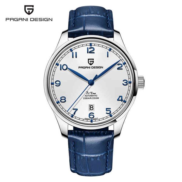 pagani design new pilot watch luxury sapphire glass automatic waterproof 200m mechanical es brand for men, Silver
pagani design new pilot watch luxury sapphire glass automatic waterproof 200m mechanical es brand for men, Silver