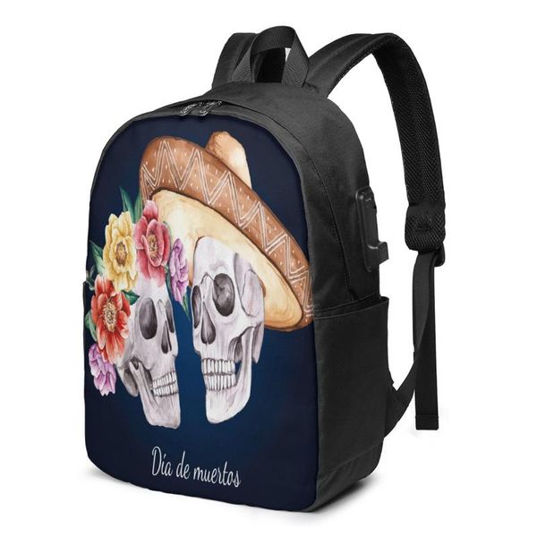 backpack school lapwatercolor dia de muertos 17 inch travel multi usb charger bag 
backpack school lapwatercolor dia de muertos 17 inch travel multi usb charger bag