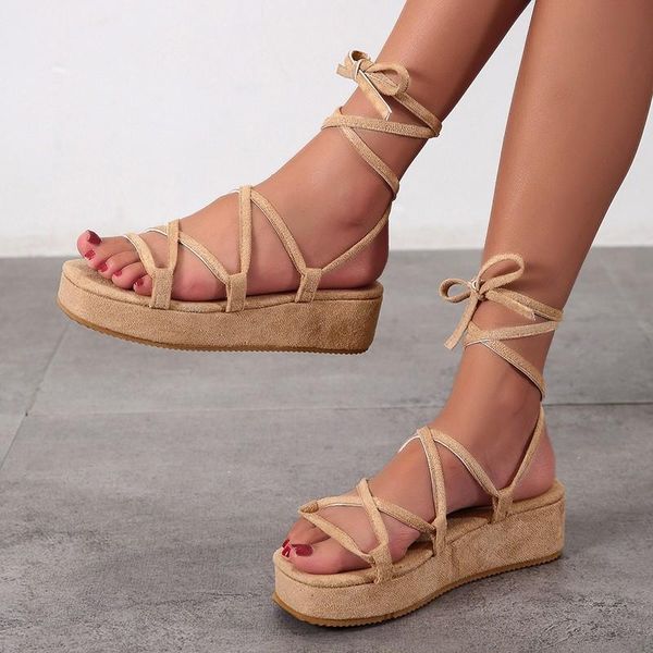 sandals women gladiator cross tie ladies casual open toe shoes female thick bottom platform comfortable flat big size, Black
sandals women gladiator cross tie ladies casual open toe shoes female thick bottom platform comfortable flat big size, Black