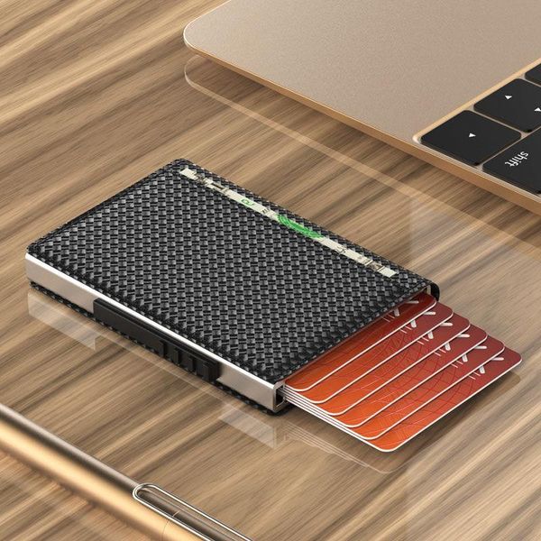 card holders men's wallet anti-theft brush degaussing automatic -up high-capacity practical multi-functional aluminum alloy bag, Brown;gray
card holders men's wallet anti-theft brush degaussing automatic -up high-capacity practical multi-functional aluminum alloy bag, Brown;gray