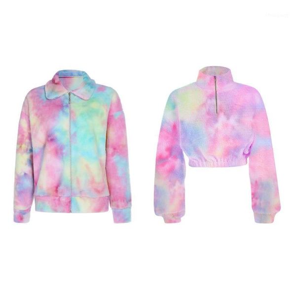 women's jackets women fall winter clothes casual fashion long sleeve zip up colorful stand-collar ladies sweatshirts warm plush, Black;brown
women's jackets women fall winter clothes casual fashion long sleeve zip up colorful stand-collar ladies sweatshirts warm plush, Black;brown