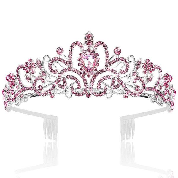 hair clips & barrettes baroque pink water drop crystal wedding crown princess bridal tiaras comb headband party dance headdress diadem jewel, Golden;silver
hair clips & barrettes baroque pink water drop crystal wedding crown princess bridal tiaras comb headband party dance headdress diadem jewel, Golden;silver