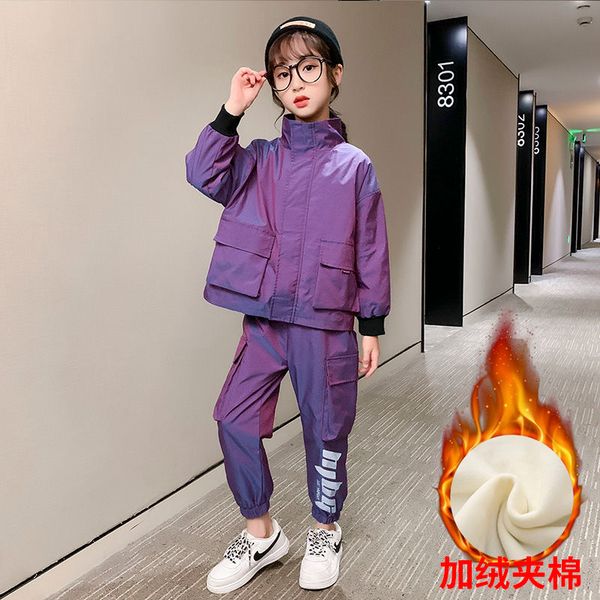 children's suit autumn winter kids big girl casual sports outfits sets 2pcs teens zipper jacket+ pants plus veet warm youth tracksuit c, White
children's suit autumn winter kids big girl casual sports outfits sets 2pcs teens zipper jacket+ pants plus veet warm youth tracksuit c, White