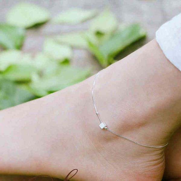 new fashion foot anklet 925 sterling ladies silver anklets bracelet chain for women square pendant pulseras jewelry, Red;blue
new fashion foot anklet 925 sterling ladies silver anklets bracelet chain for women square pendant pulseras jewelry, Red;blue