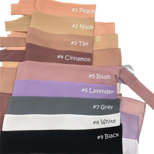 scarves 10pcs/lot custom tie back hijab muslim women fashion design solid chiffon hijabs easy with lacing, Blue;gray
scarves 10pcs/lot custom tie back hijab muslim women fashion design solid chiffon hijabs easy with lacing, Blue;gray