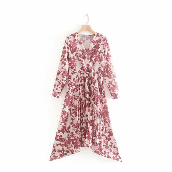 flower printing women v neck pressed pleat midi dress leisure lady long sleeves loose vestido d3553 210430, Black;gray
flower printing women v neck pressed pleat midi dress leisure lady long sleeves loose vestido d3553 210430, Black;gray