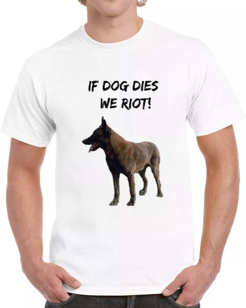 if dog dies we riot walking dead t shirt daryl dixons canine partner support tee, White;black
if dog dies we riot walking dead t shirt daryl dixons canine partner support tee, White;black