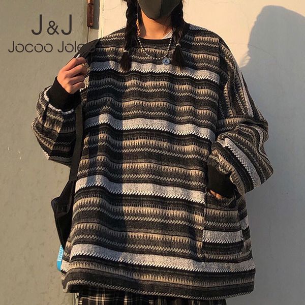 pullovers women soft autumn o-neck sweaters chic daily womens pullover sweet student striped harajuku knitted loose outwear 210518, White;black
pullovers women soft autumn o-neck sweaters chic daily womens pullover sweet student striped harajuku knitted loose outwear 210518, White;black